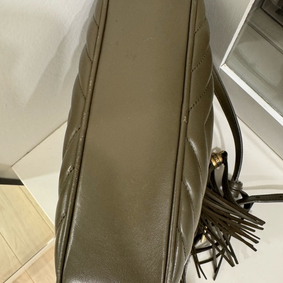 Saint Laurent Lou Monogram Quilted Camera Crossbody Bag- Olive - Picture 5 of 10